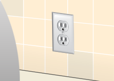 dust behind outlets