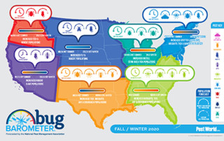 Cold Temperatures Across Much of the U.S. Expected to Drive Pests Indoors this Winter.